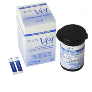 Nova Vet Glucose Test Strips - 25 Per Vial - #53069